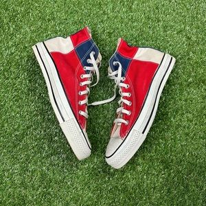 Vintage converse Chuck Taylor All Star Made In USA Size 8.5 No Box Rare Blue Red